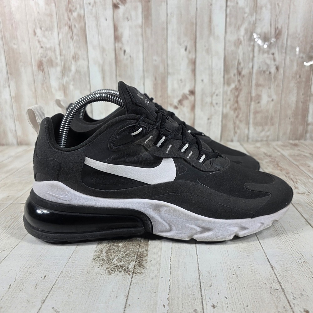 Nike Air Max 270 React Womens Black White Sneakers CI3899-002 Size‎ 8.5